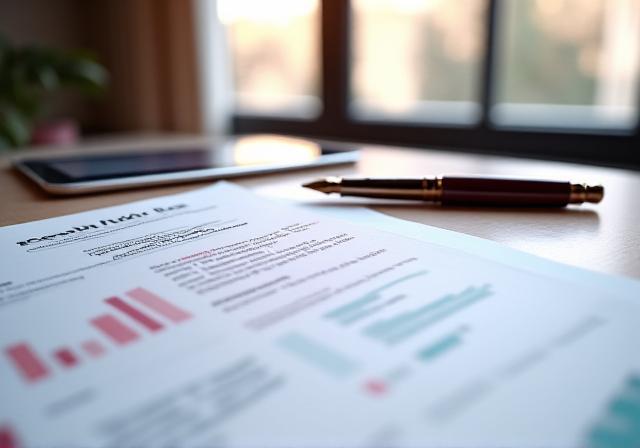 Professional contract and consultation tools on a bright desk